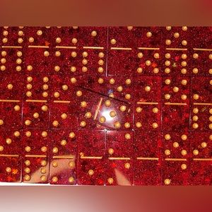 Cranberry Splash Autumn Dominoe Set